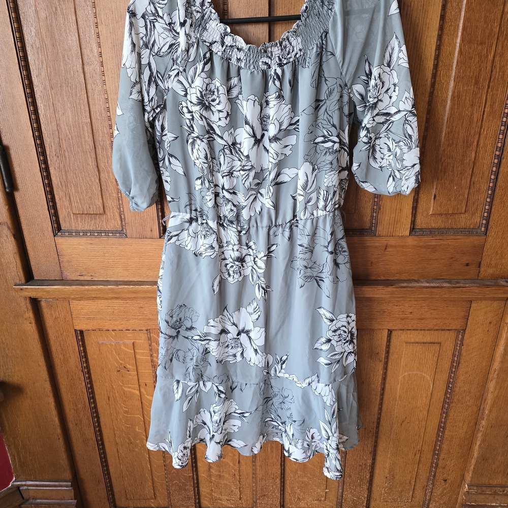 Maurices Blue Floral Midi Dress